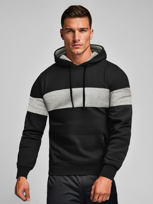 Bluza z kapturem męska czarna OZONEE JS/8B1316/3Z