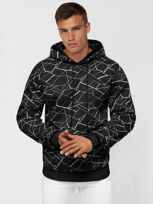 Bluza z kapturem męska czarna OZONEE JS/8B1235/3Z